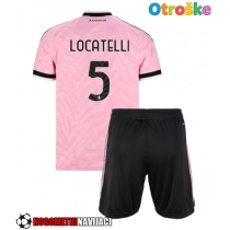 Otroške Nogometnih dresov Juventus Manuel Locatelli #5 Gostujoči 2026-27 Kratki rokavi (+ hlače)
